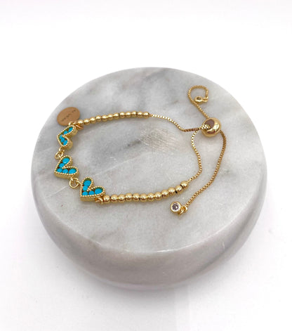 Mexoul Handmade gold plated bracelet variant 29