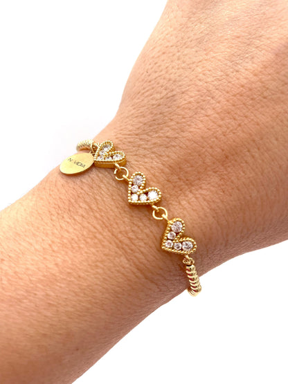 Mexoul Handmade gold plated bracelet variant 30
