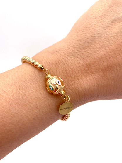 Mexoul Handmade gold plated bracelet variant 32