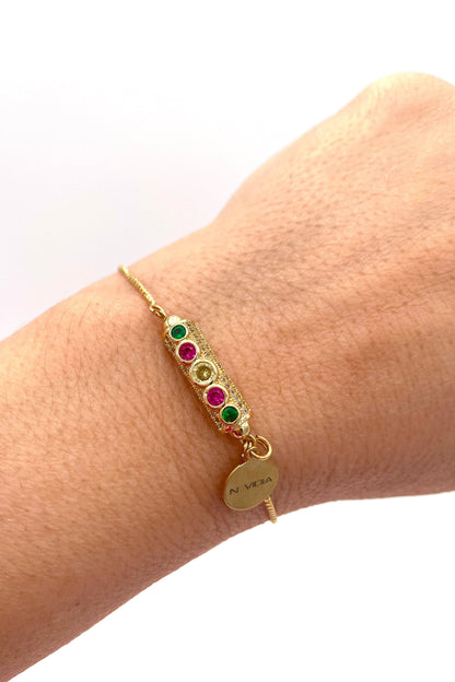 Mexoul Handmade gold plated bracelet variant 34