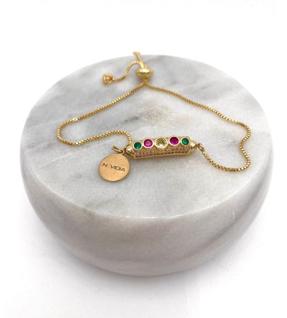 Mexoul Handmade gold plated bracelet variant 34