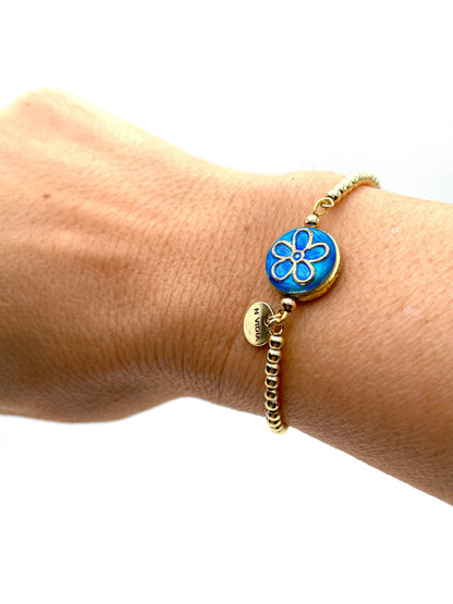 Mexoul Handmade gold plated bracelet variant 38