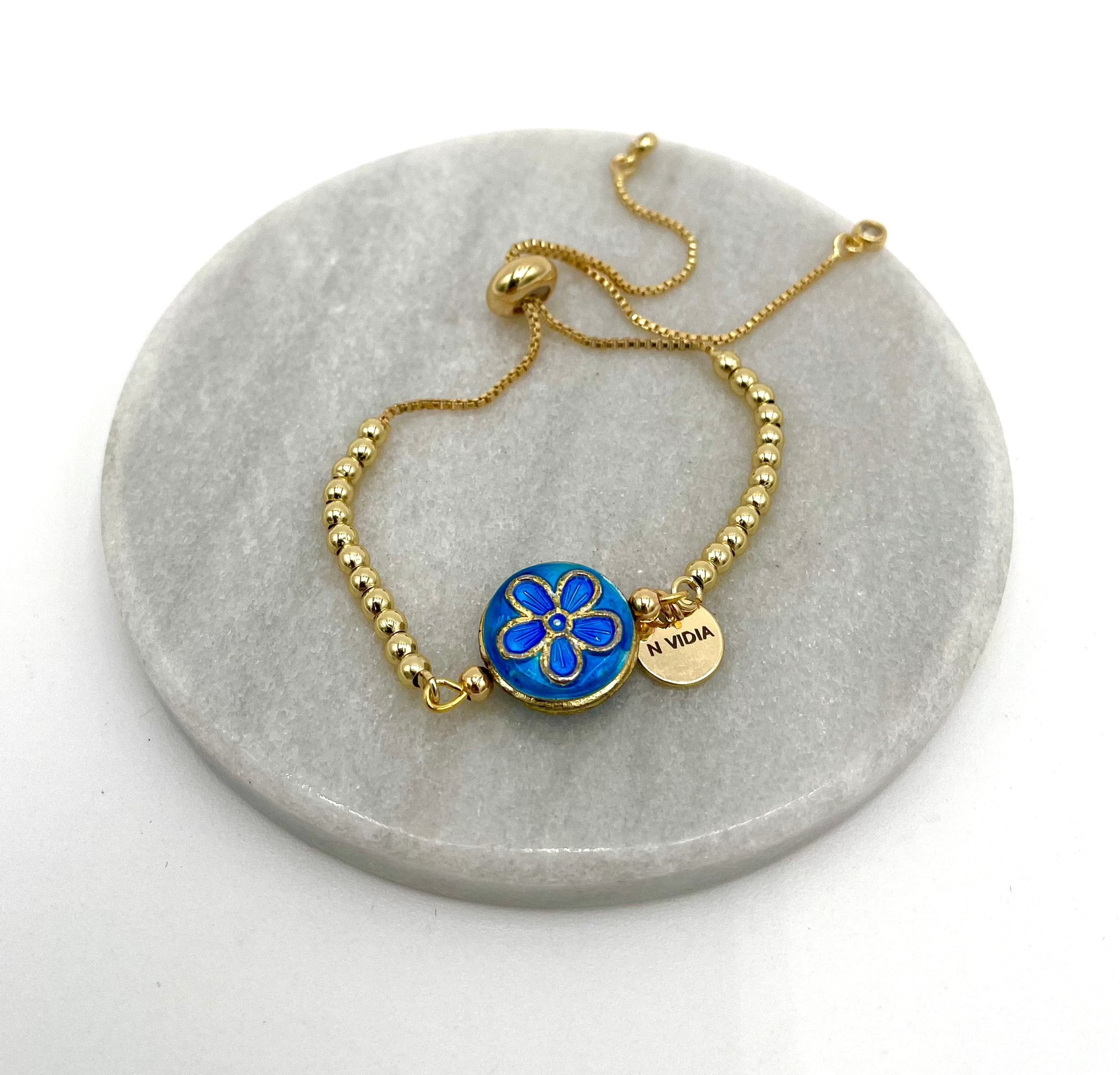 Mexoul Handmade gold plated bracelet variant 38