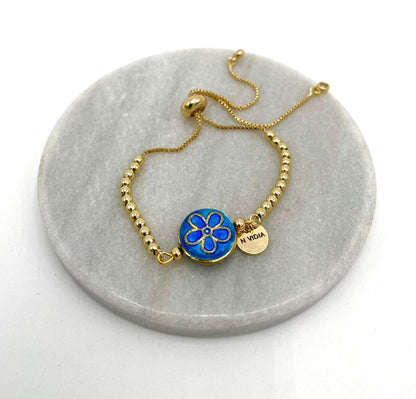 Mexoul Handmade gold plated bracelet variant 38
