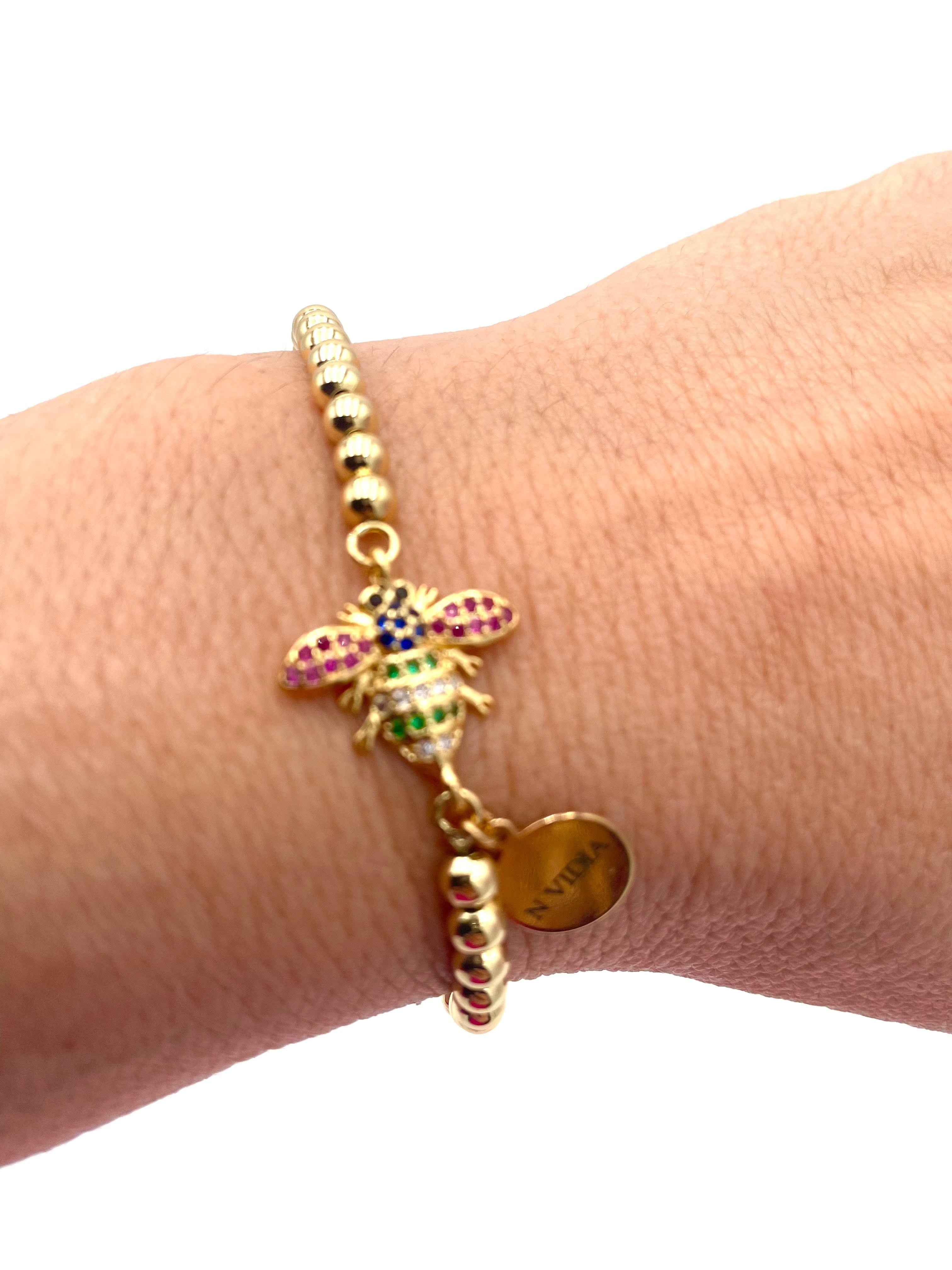 Mexoul Handmade gold plated bracelet variant 9