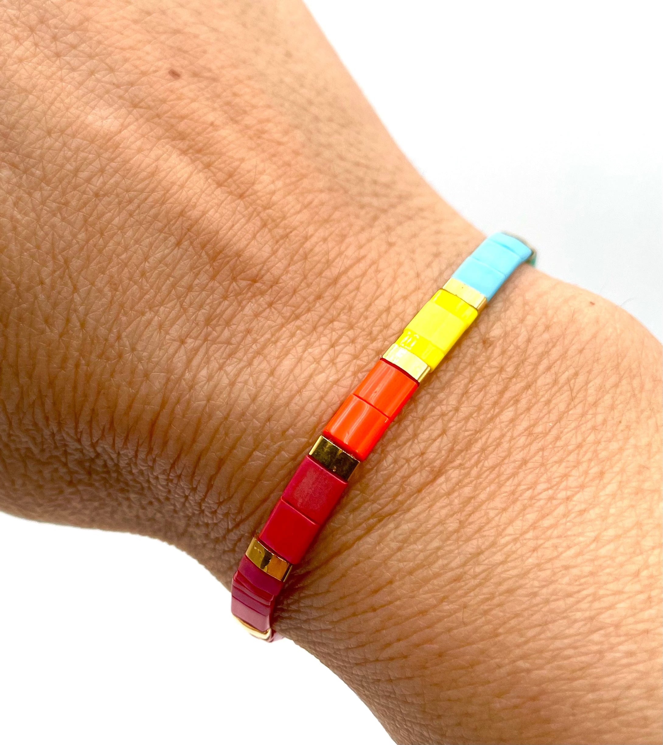 Mexoul Handmade Miyuki Tila bead bracelet variant 13