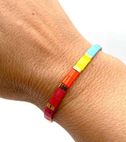 Mexoul Handmade Miyuki Tila bead bracelet variant 13