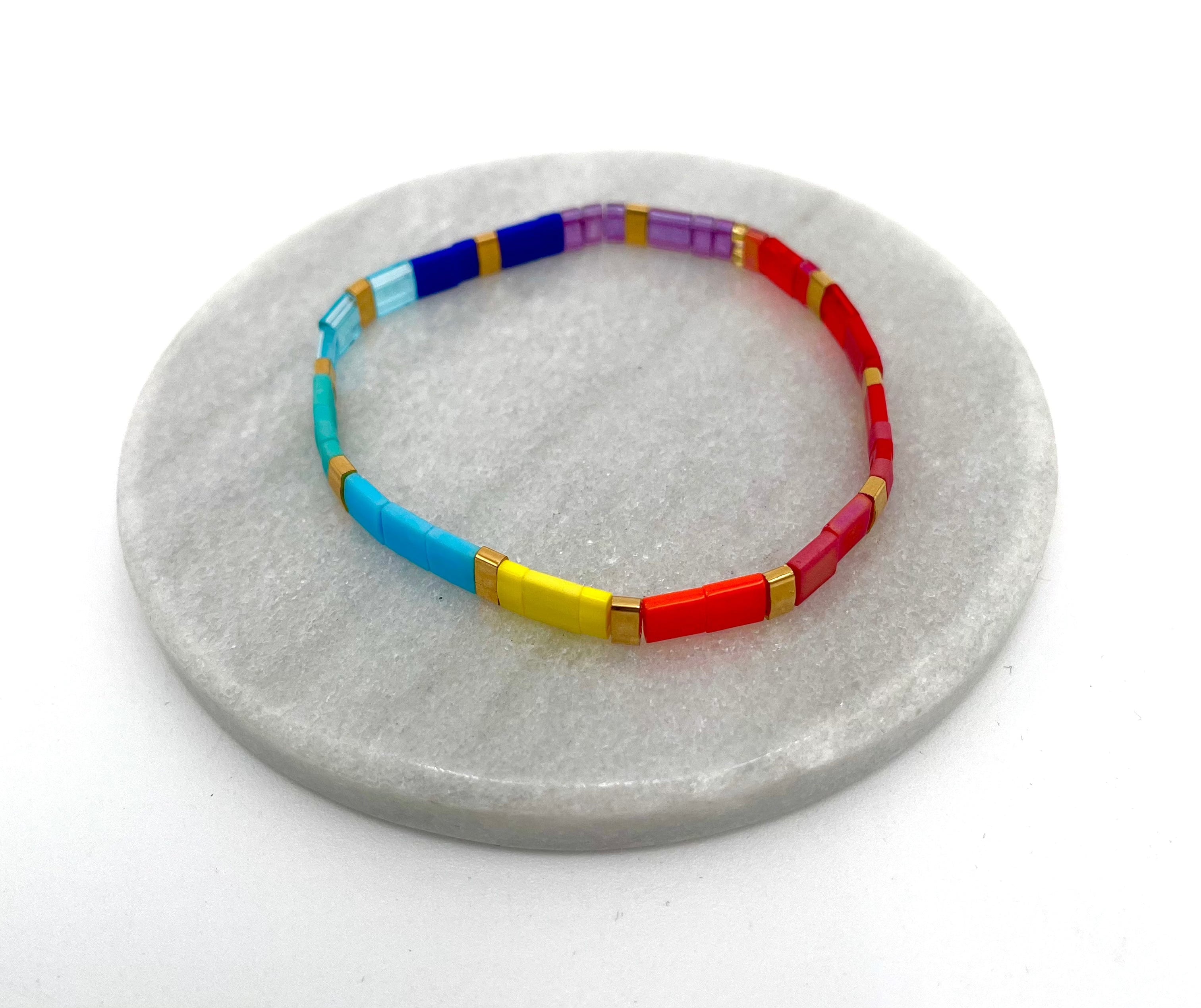 Mexoul Handmade Miyuki Tila bead bracelet variant 13