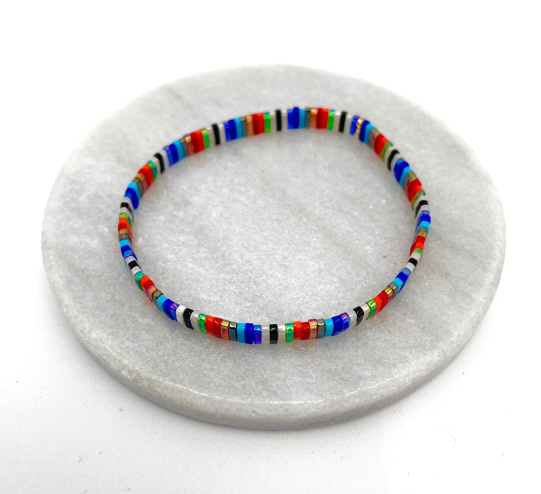 Mexoul Handmade Miyuki Tila bead bracelet variant 15