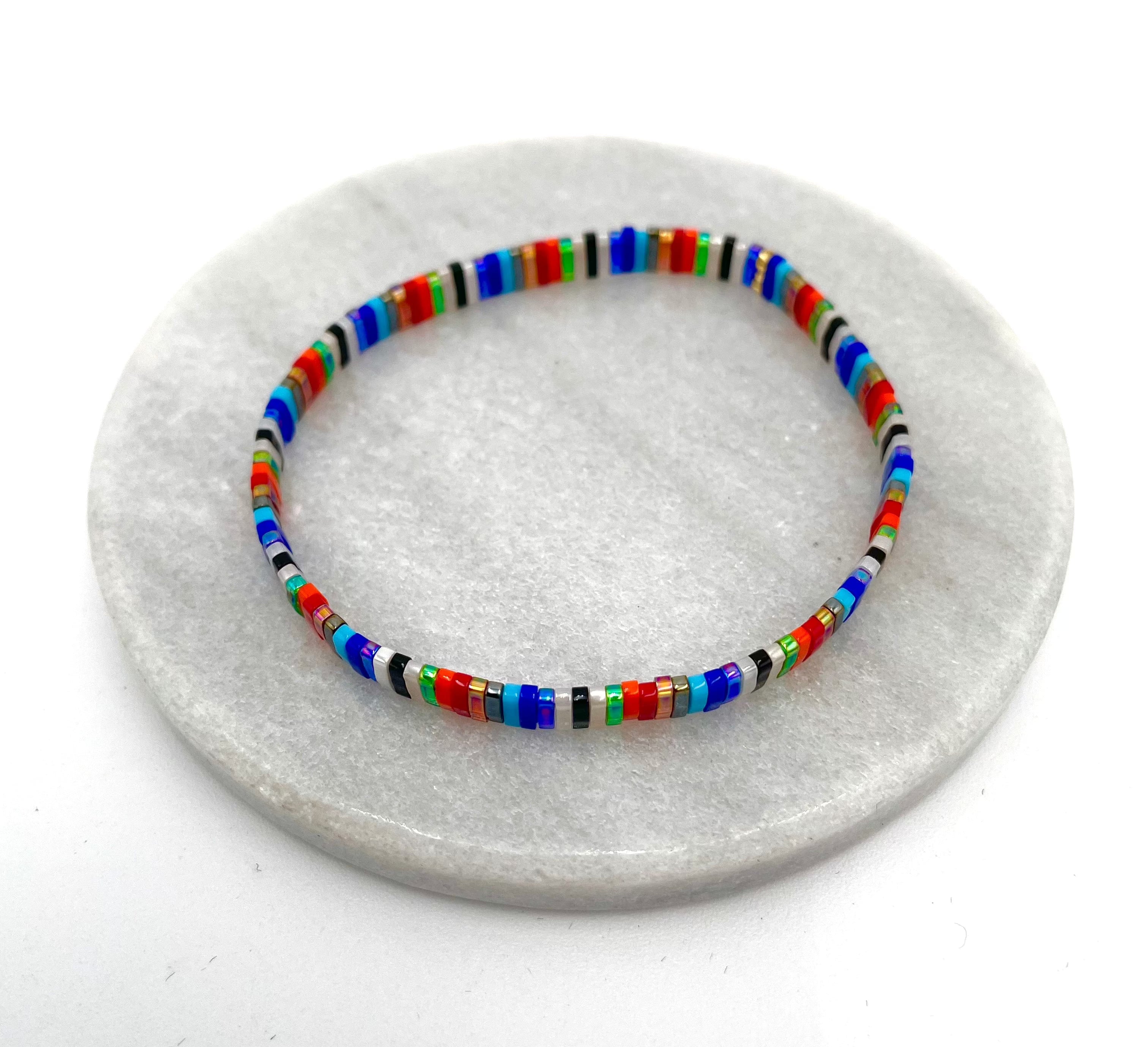 Mexoul Handmade Miyuki Tila bead bracelet variant 15