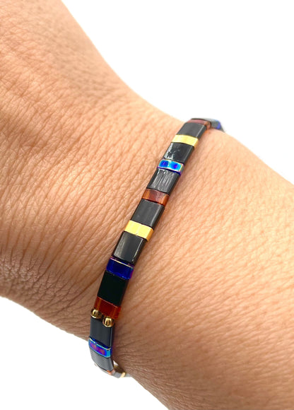 Mexoul Handmade Miyuki Tila bead bracelet variant 17