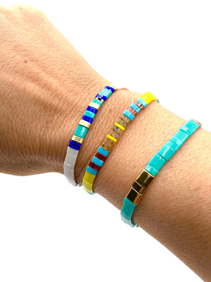 Mexoul Handmade Miyuki Tila bead bracelet variant 2