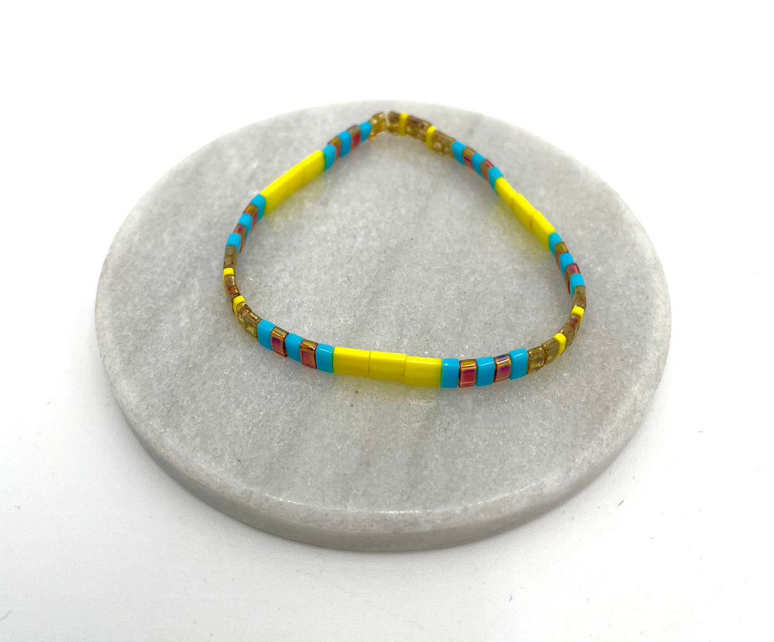 Mexoul Handmade Miyuki Tila bead bracelet variant 2