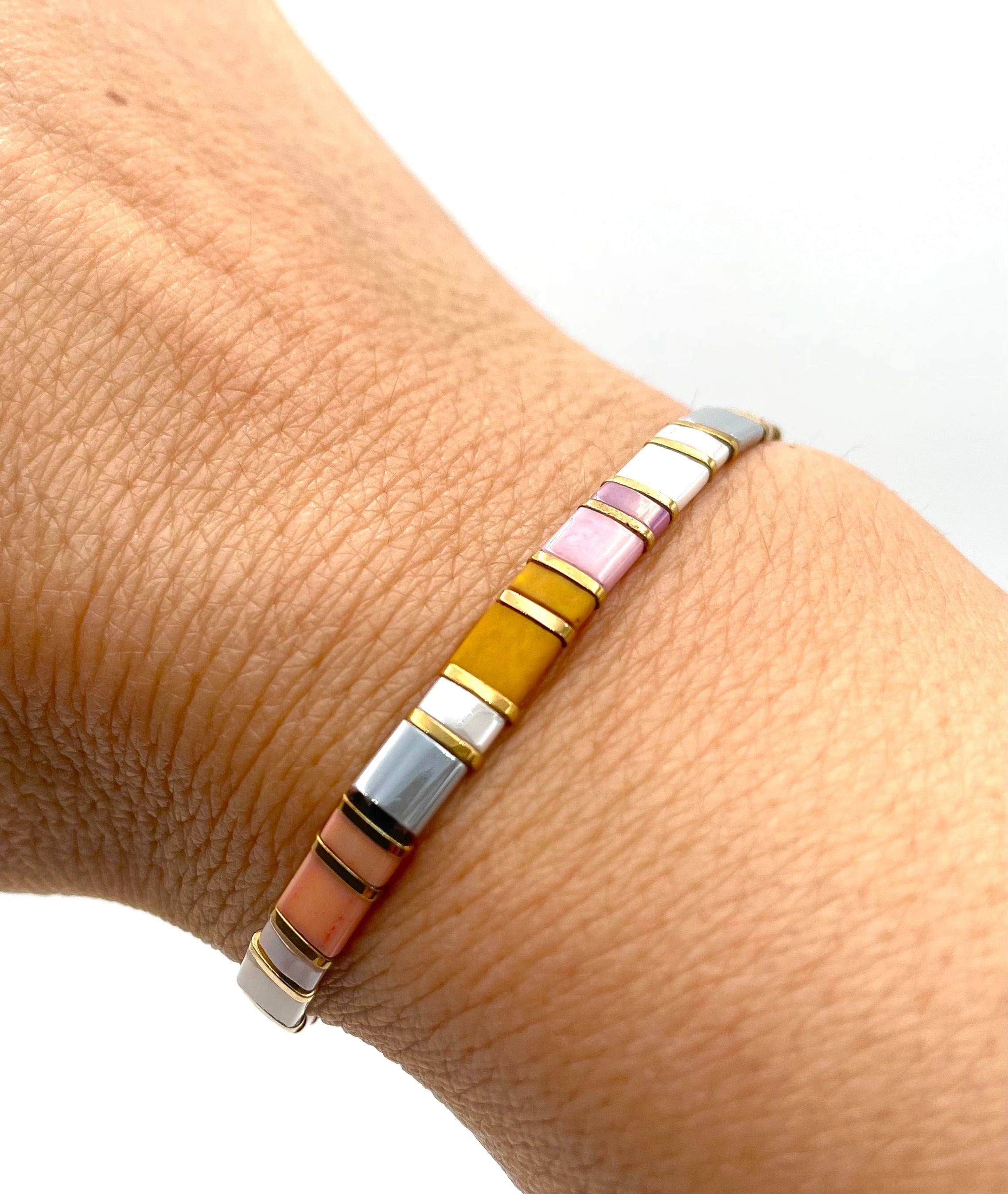Mexoul Handmade Miyuki Tila bead bracelet variant 26
