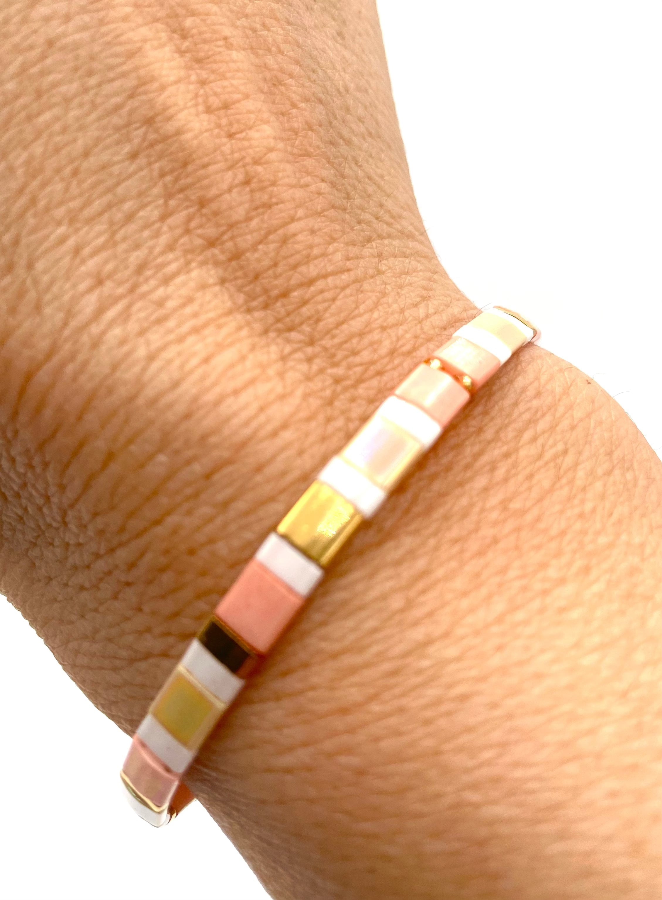 Mexoul Handmade Miyuki Tila bead bracelet variant 27