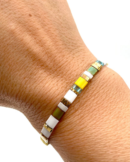 Mexoul Handmade Miyuki Tila bead bracelet variant 30