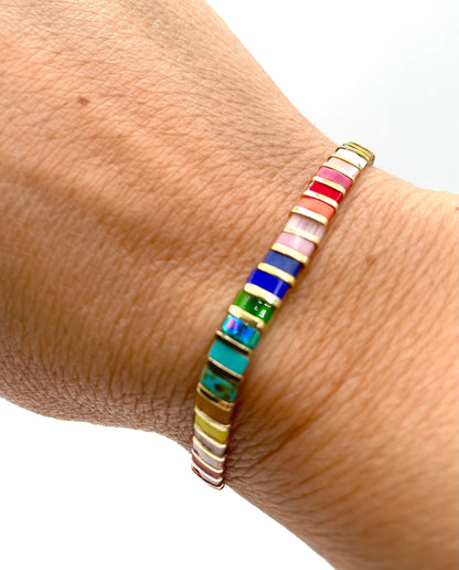 Mexoul Handmade Miyuki Tila bead bracelet variant 6