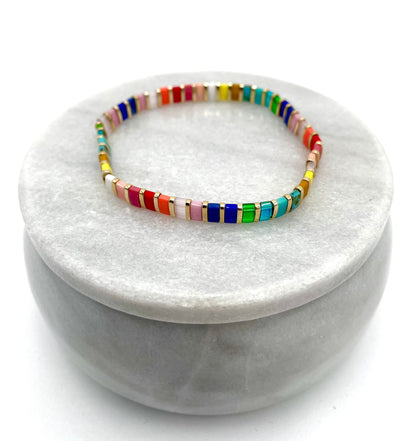 Mexoul Handmade Miyuki Tila bead bracelet variant 6