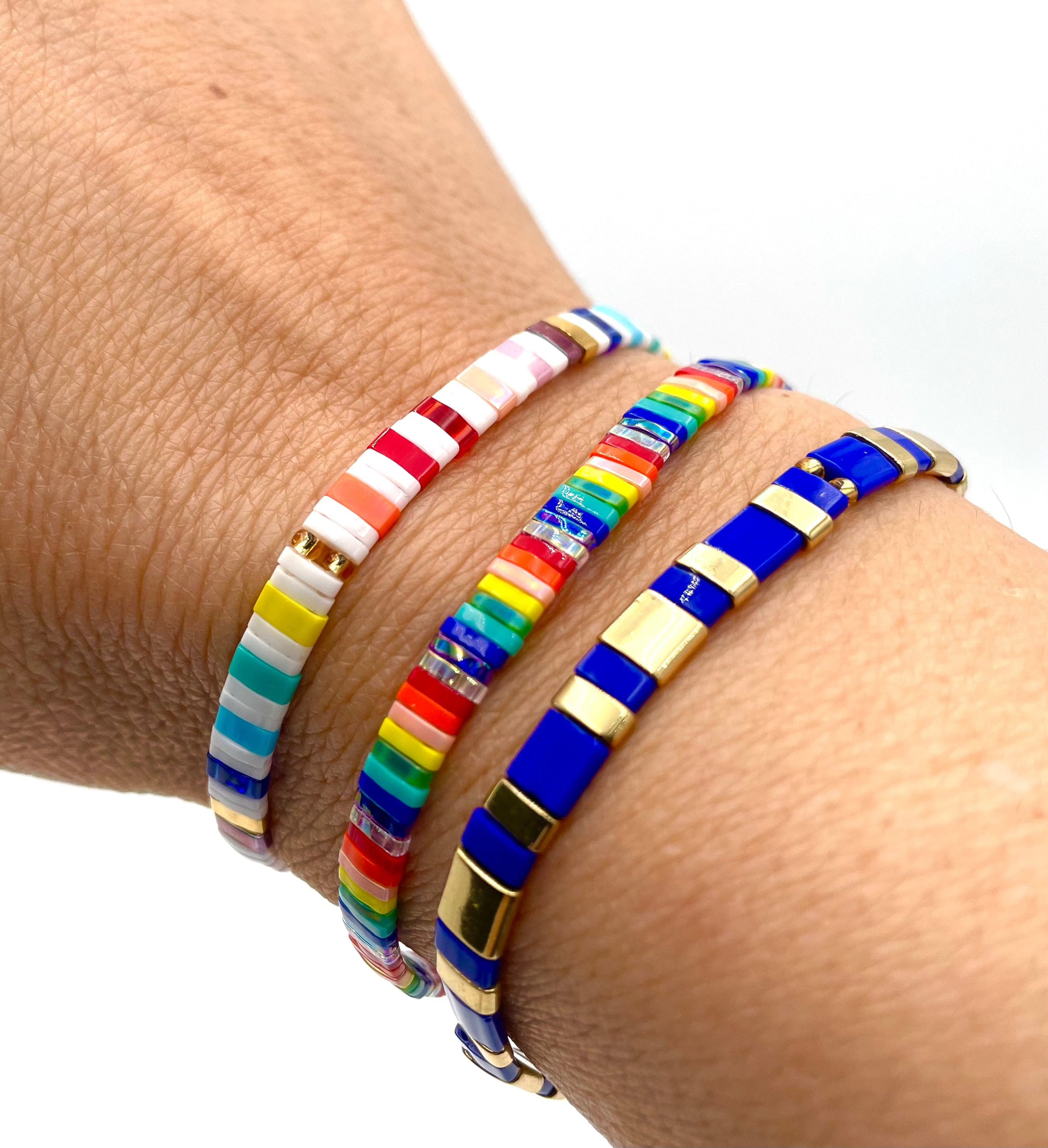 Mexoul Handmade Miyuki Tila bead bracelet variant 9