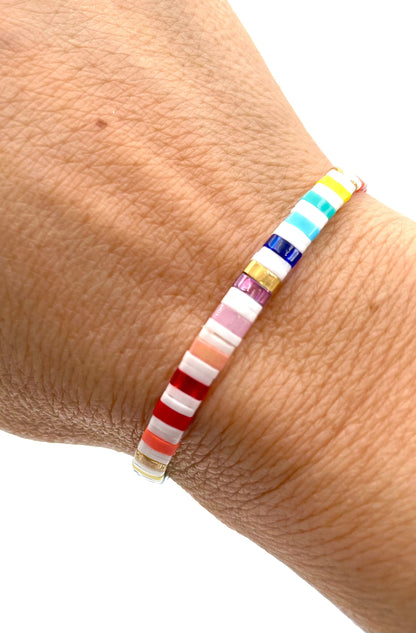 Mexoul Handmade Miyuki Tila bead bracelet variant 9