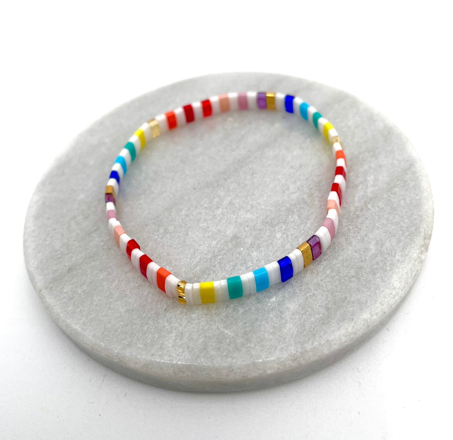 Mexoul Handmade Miyuki Tila bead bracelet variant 9