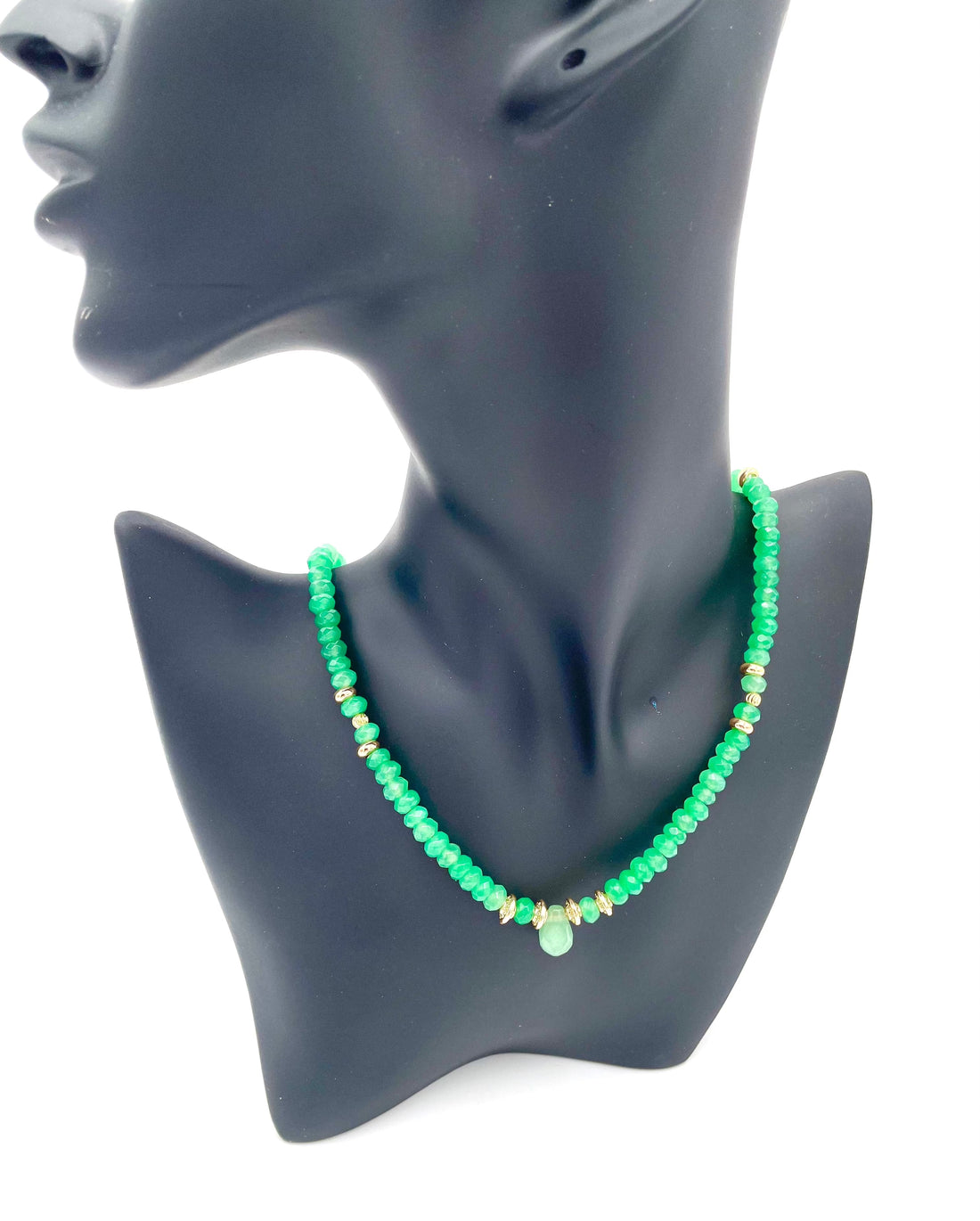 Mexoul Handmade Teardrop natural stone necklace variant 1