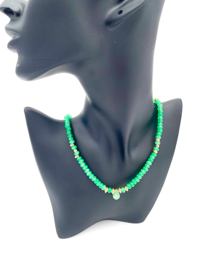 Mexoul Handmade Teardrop natural stone necklace variant 1