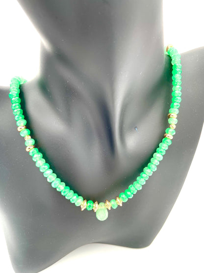 Mexoul Handmade Teardrop natural stone necklace variant 1