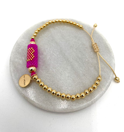 Mexoul Heart Miyuki bracelet handmade variant 1