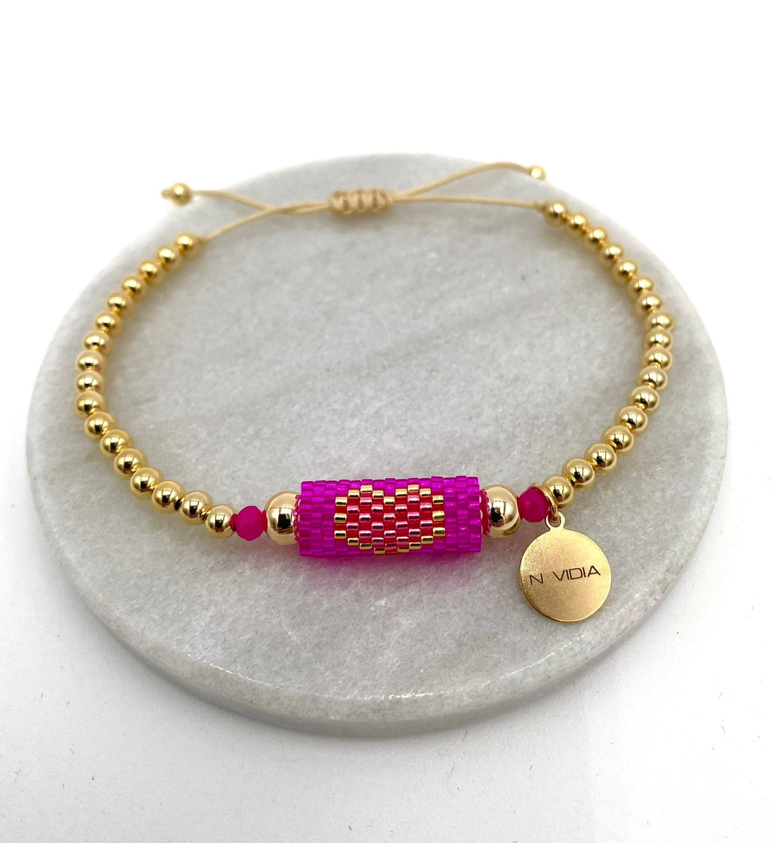 Mexoul Heart Miyuki bracelet handmade variant 1