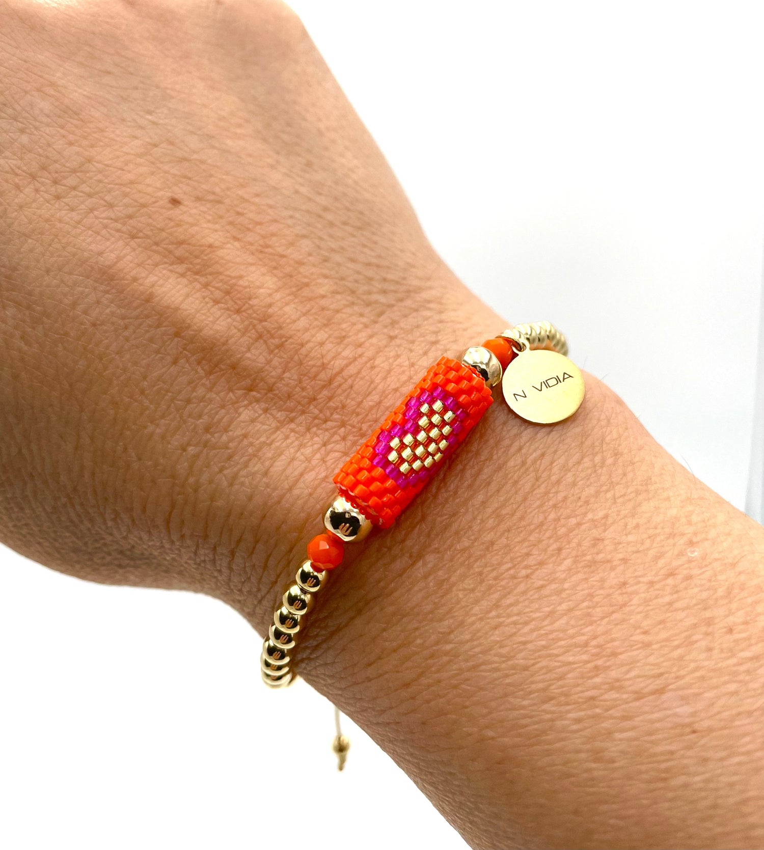 Mexoul Heart Miyuki bracelet handmade variant 2