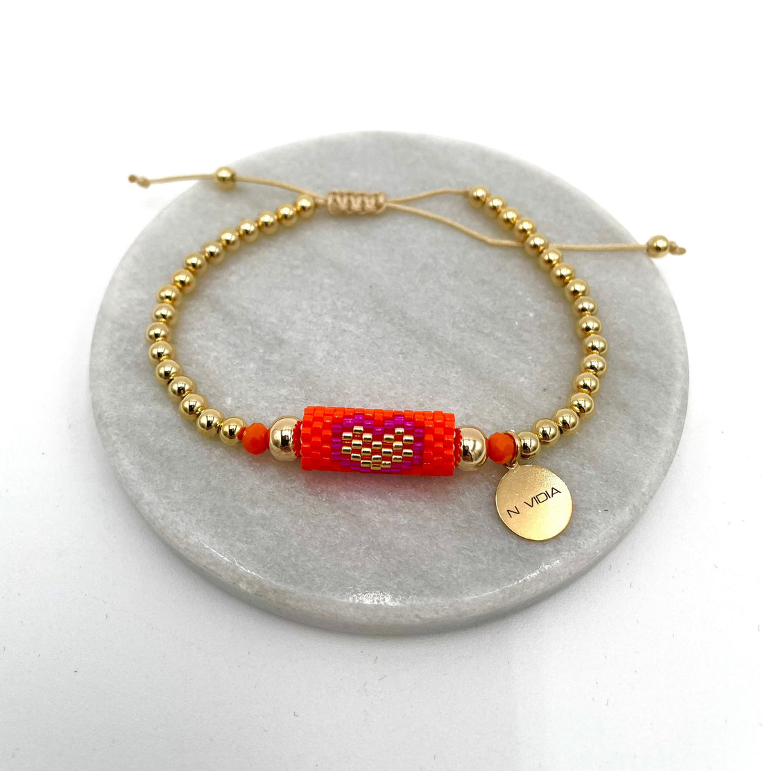 Mexoul Heart Miyuki bracelet handmade variant 2