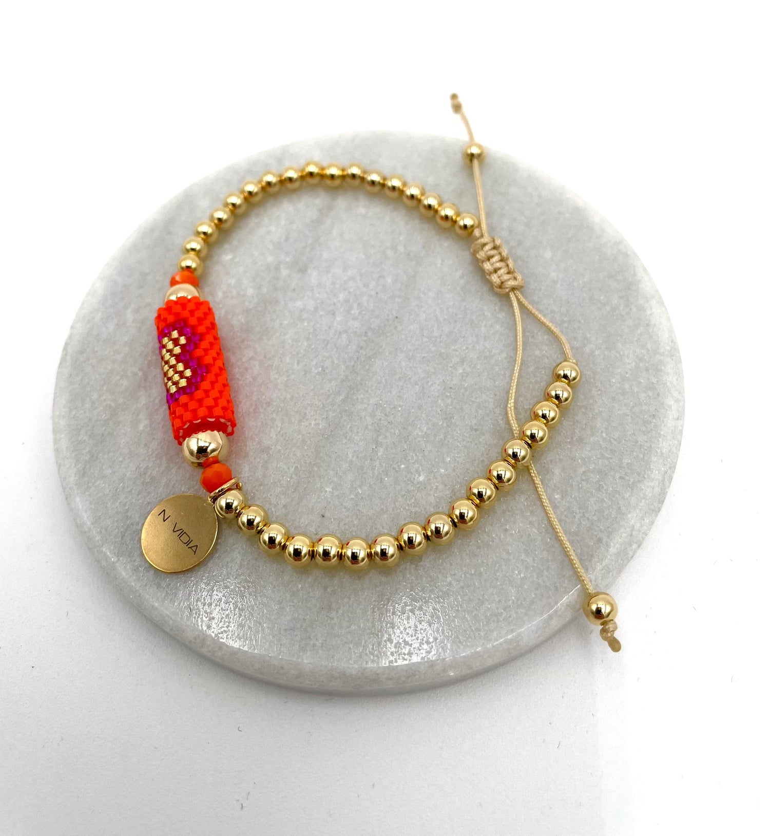 Mexoul Heart Miyuki bracelet handmade variant 2