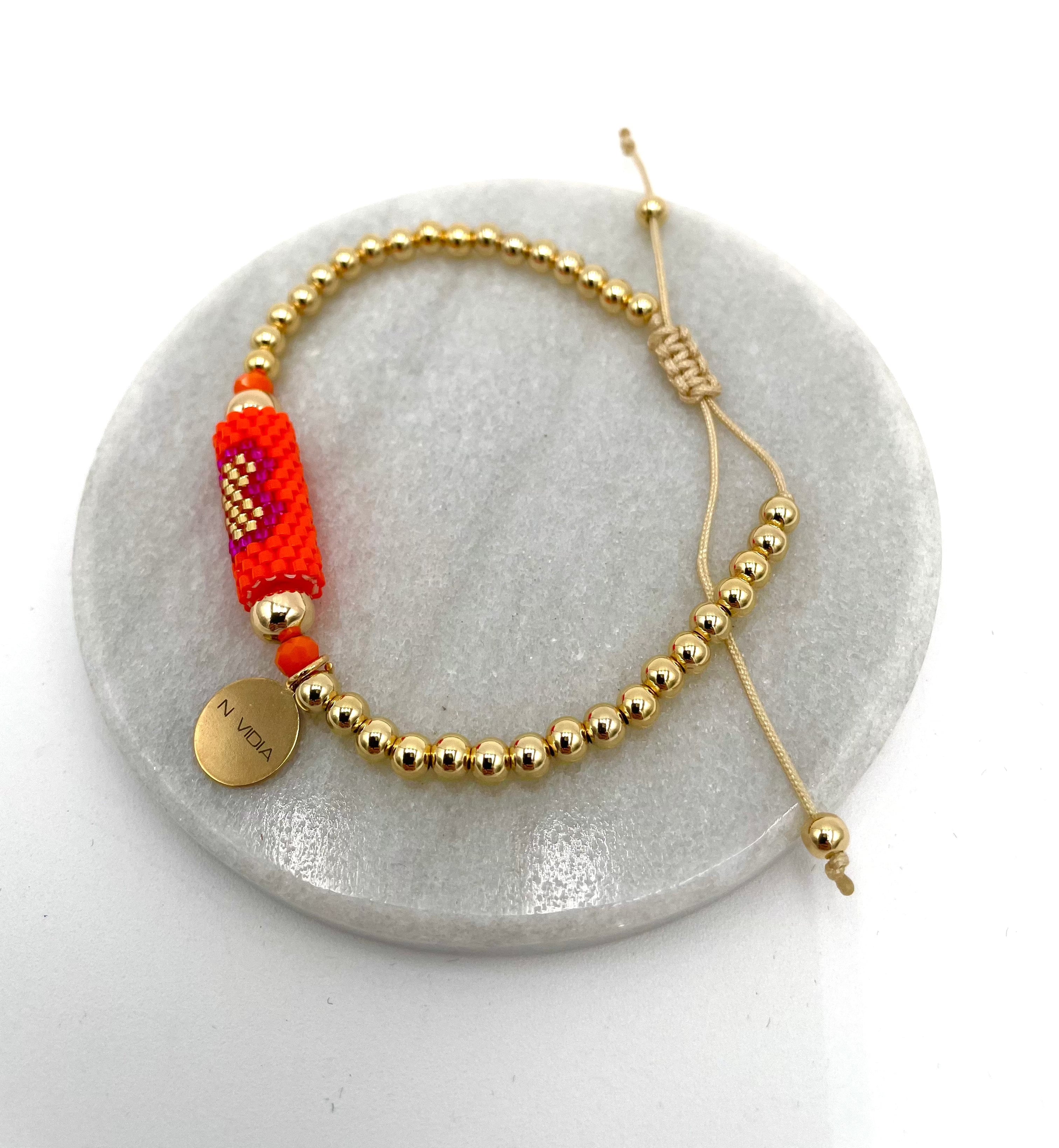 Mexoul Heart Miyuki bracelet handmade variant 2