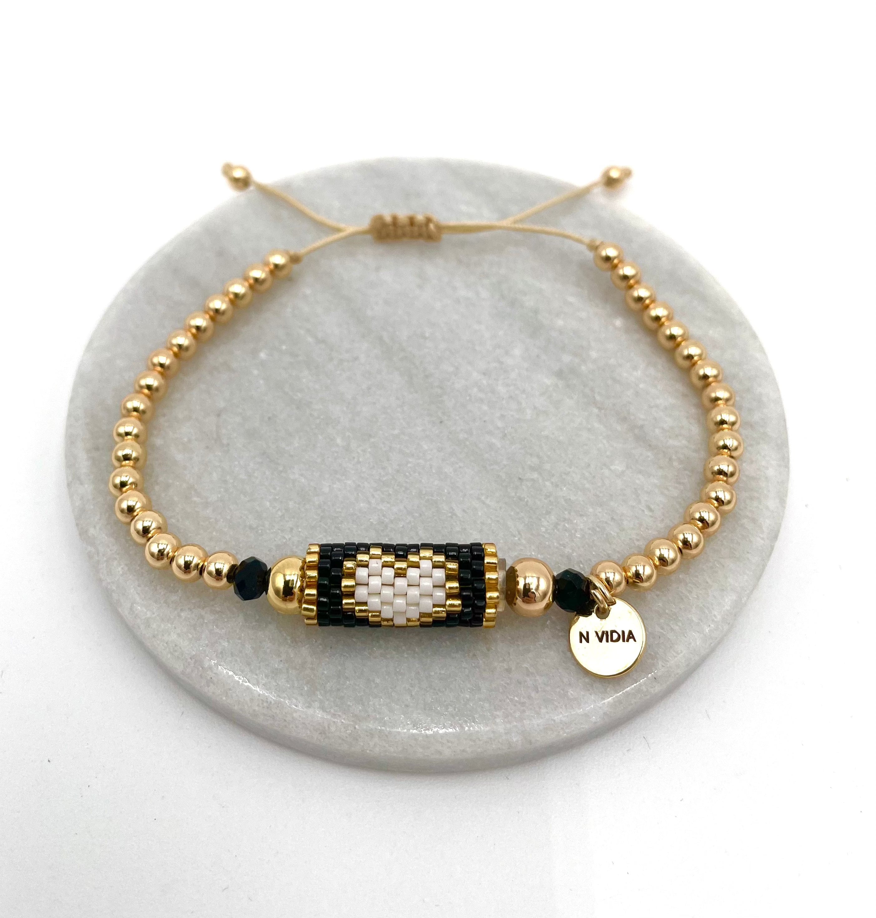 Mexoul Heart Miyuki bracelet handmade variant 4