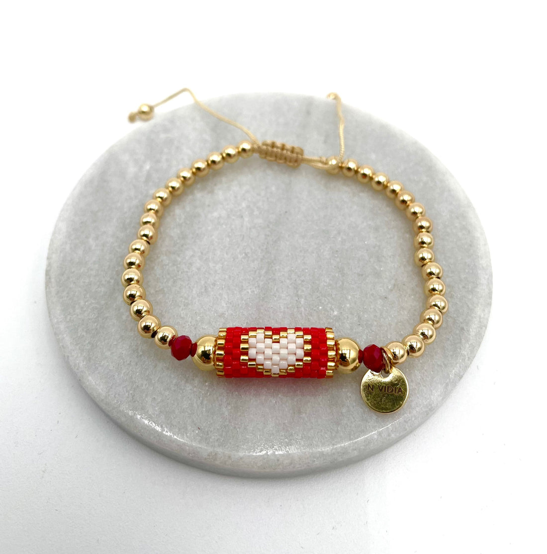 Mexoul Heart Miyuki bracelet handmade variant 6