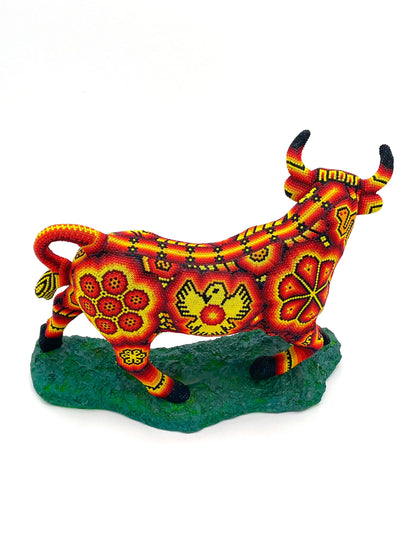 Mexoul Huichol art Bull