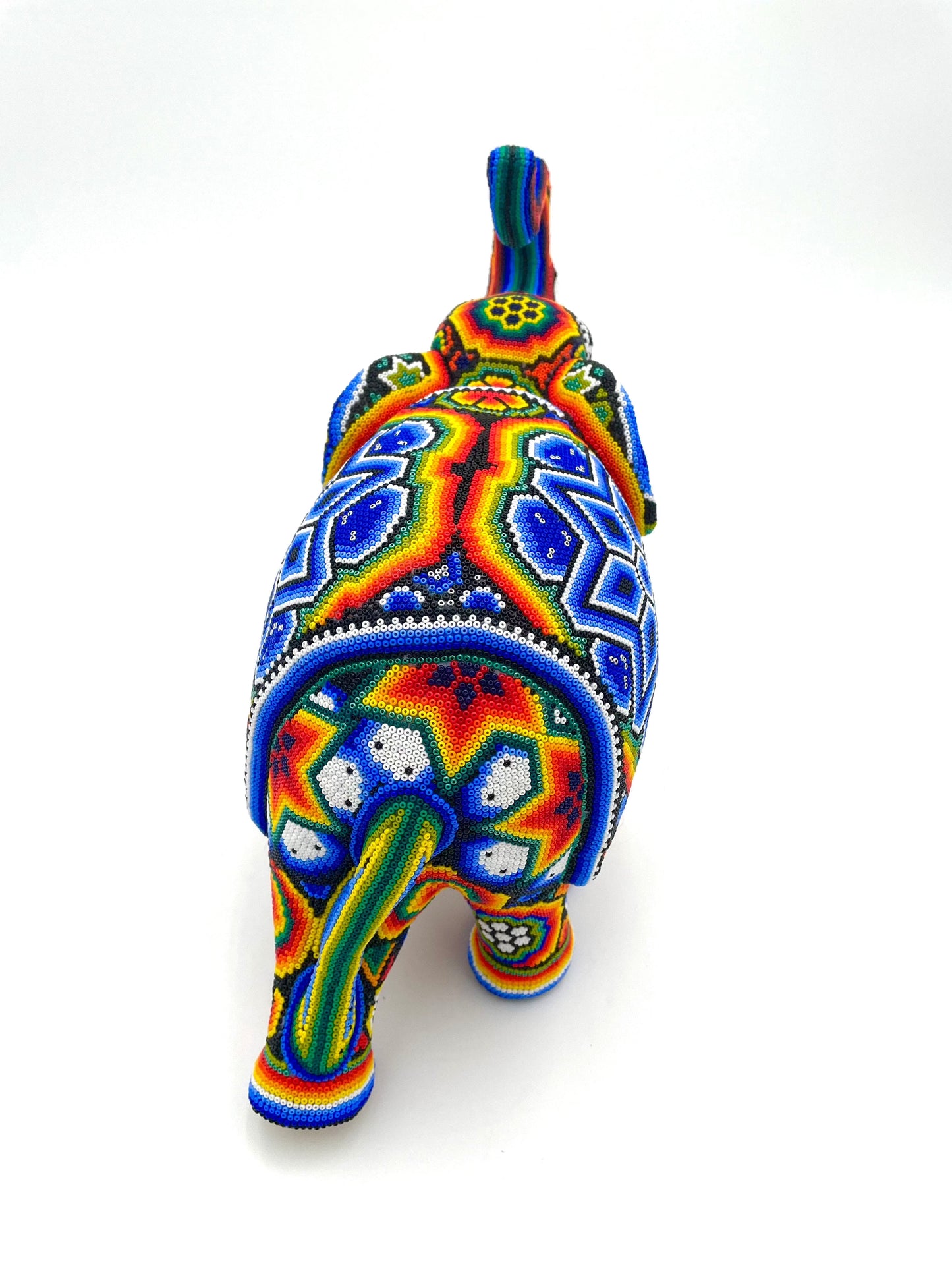 Mexoul Huichol art elephant