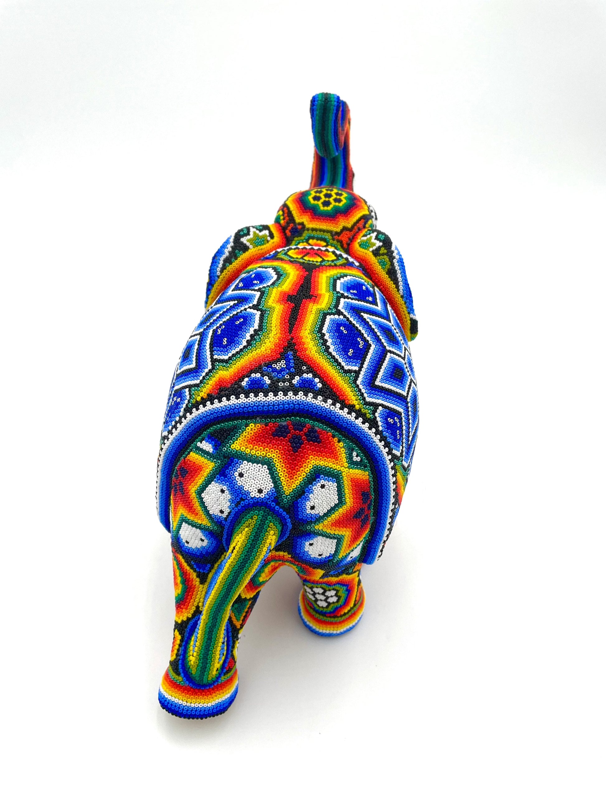 Mexoul Huichol art elephant