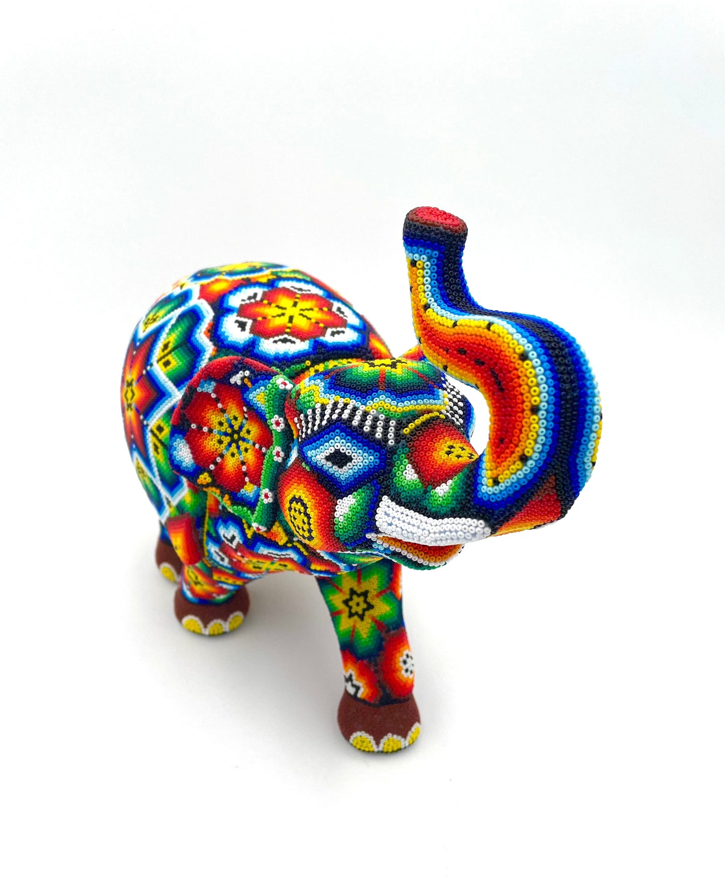 Mexoul Huichol art elephant