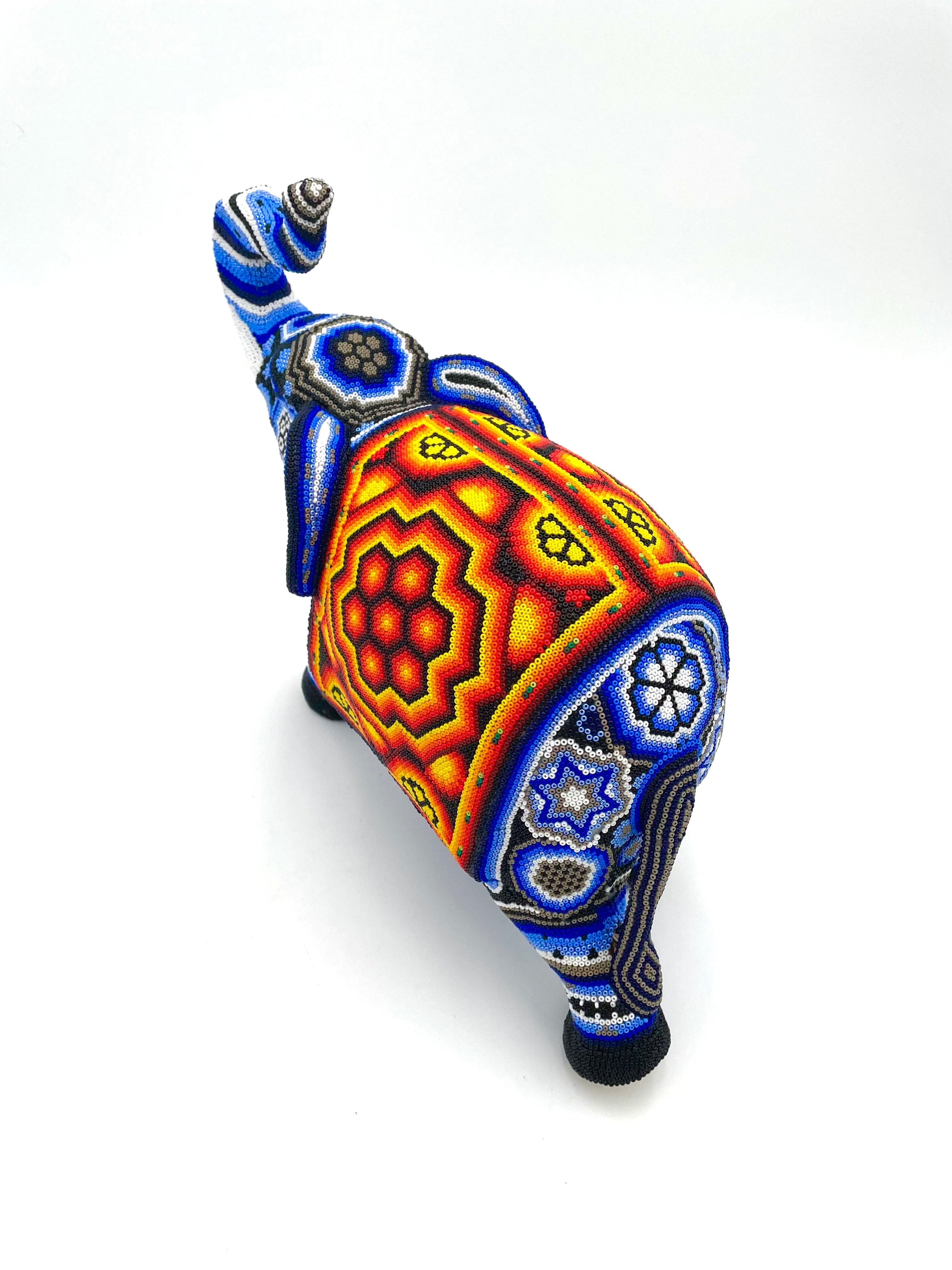 Mexoul Huichol art elephant