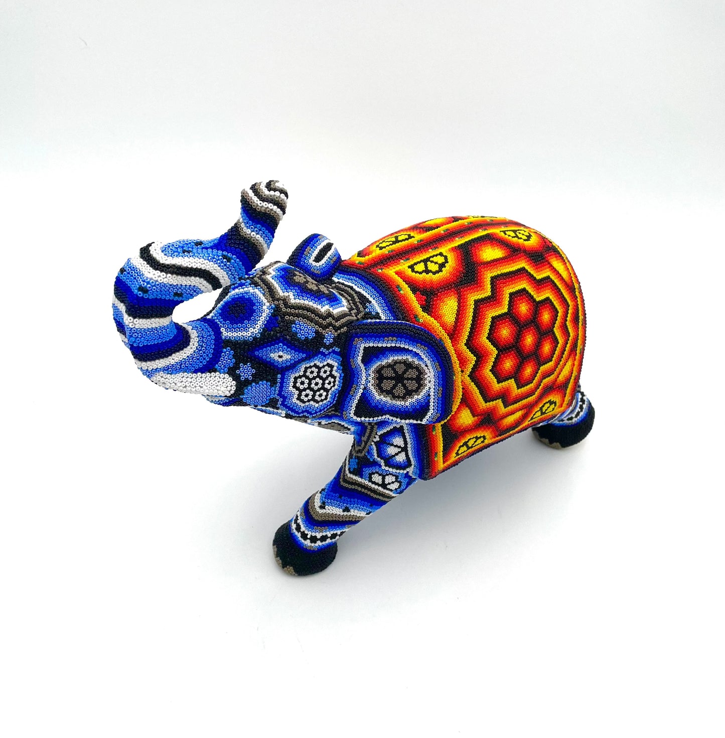 Mexoul Huichol art elephant