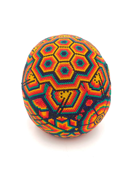 Mexoul Huichol art skull