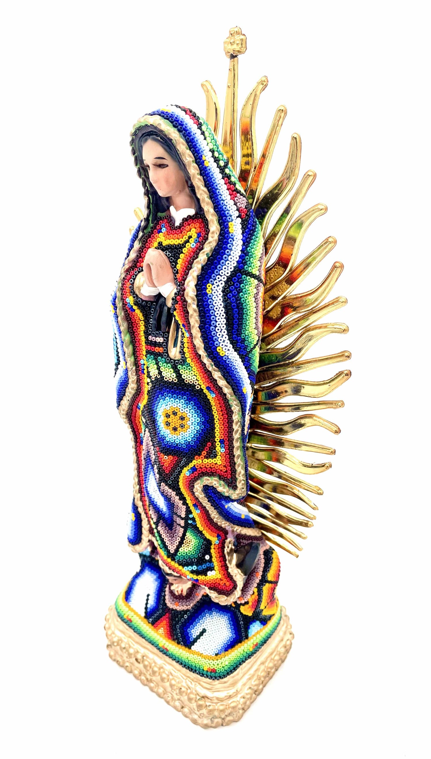 Mexoul Huichol art Virgin Mary