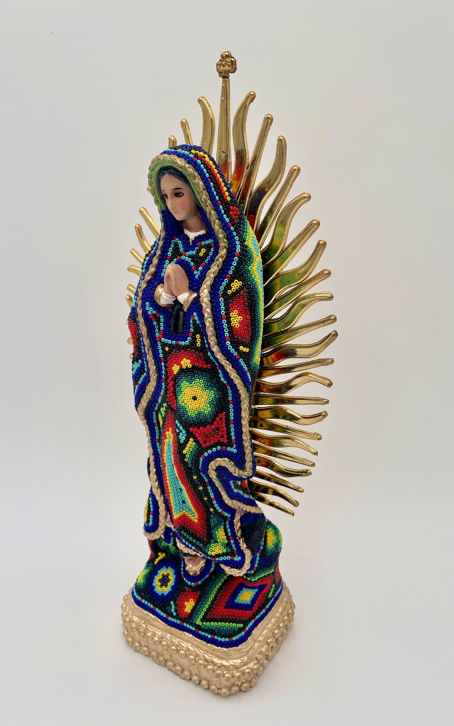 Mexoul Huichol art Virgin Mary