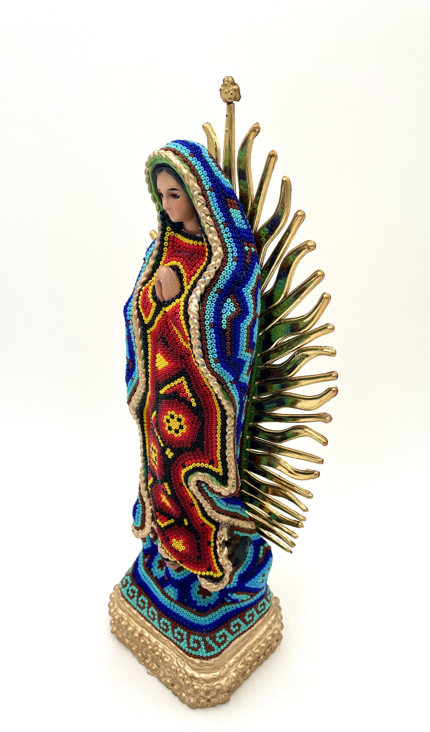 Mexoul Huichol art Virgin Mary