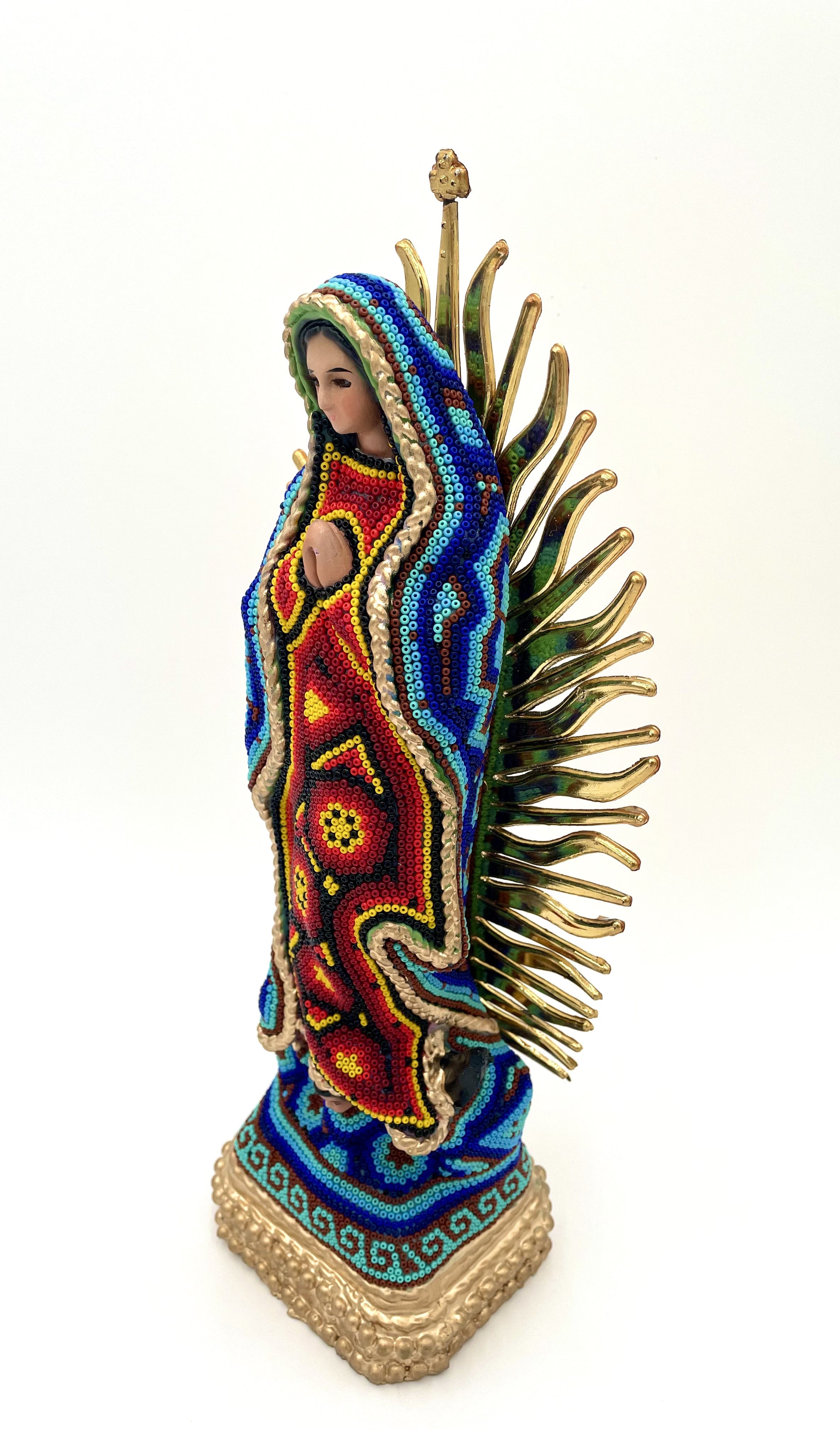 Mexoul Huichol art Virgin Mary