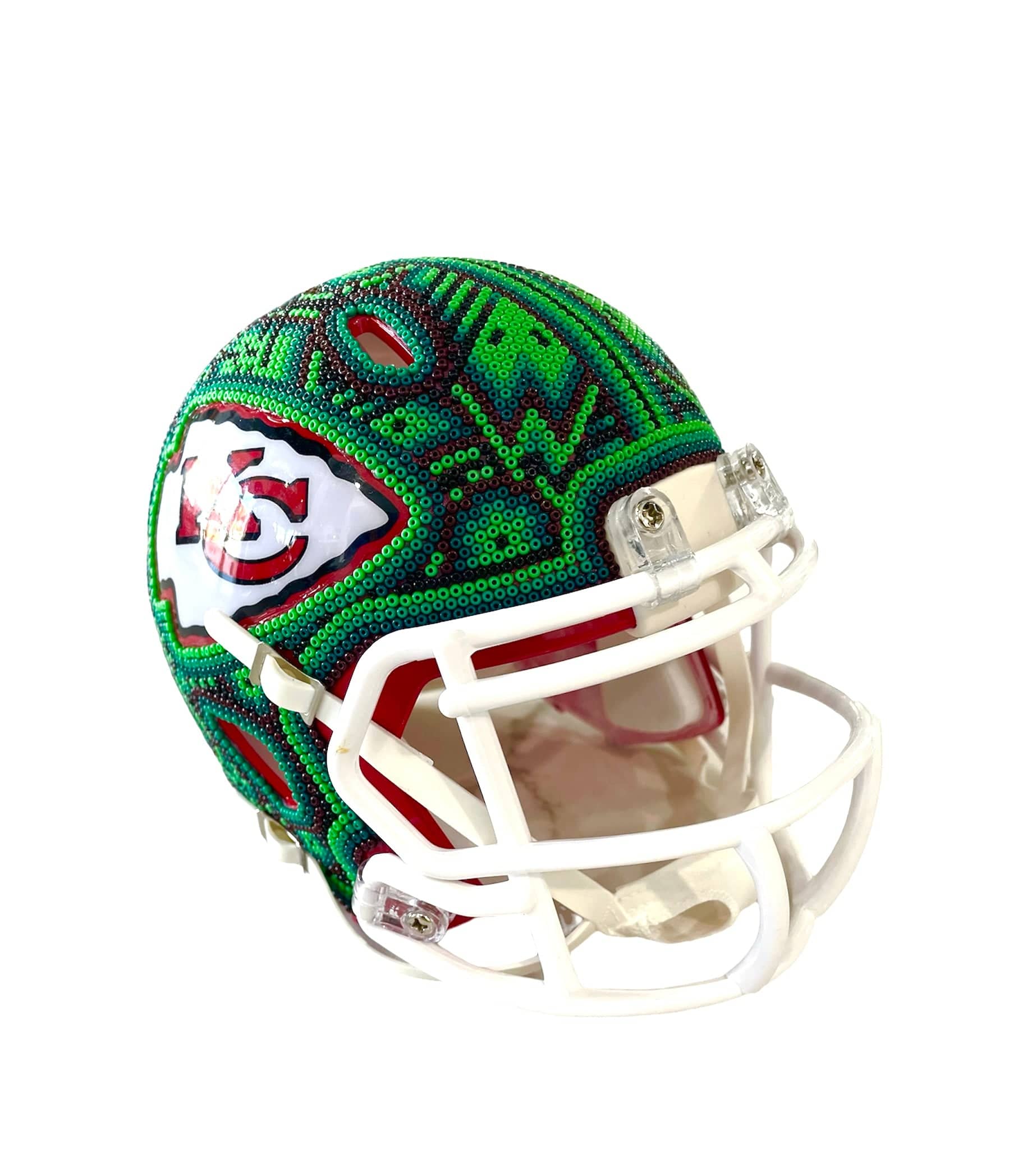 Mexoul Kansas City Chiefs NFL mini helmet(GREEN)