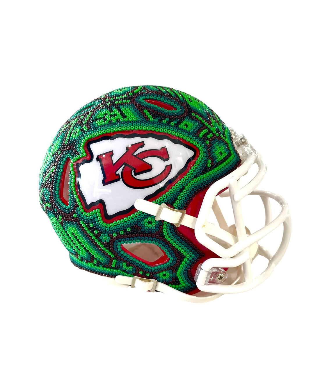 Mexoul Kansas City Chiefs NFL mini helmet(GREEN)