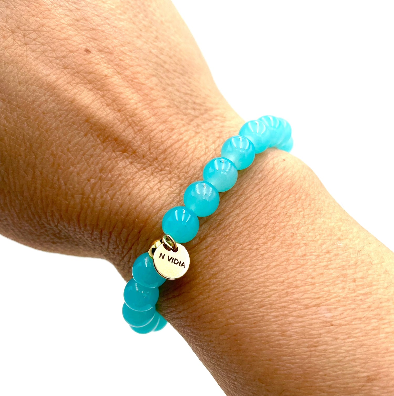 Mexoul Light blue Handmade Natural Stone Bracelet